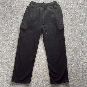 Women's Black Cargo Joggers